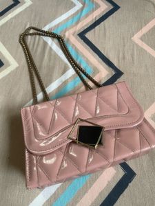 Pink Quilted Handbag