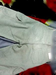 Green cargo straight fit pant