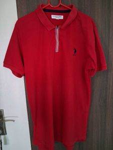 Red USPA Polo T-Shirt