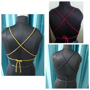 Combo Of 3 Crisscross Bsckless Blouse