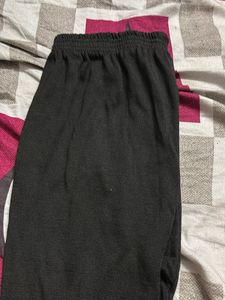 Black woolen leggings