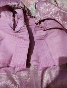 Pink Floral Silk Soft saree