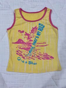 Y2K Graphic Glittery Tank