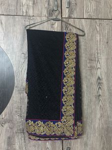 Elegant Black Saree