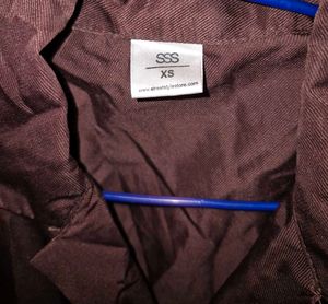 Combo of 2 brown tops &amp; 1 cropped shirt