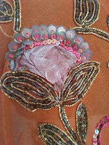 Pure Khaddi Georgette Dupatta With Work All Over