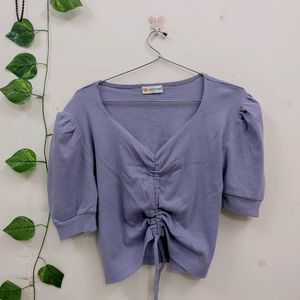 Cute Purple Cropped Top