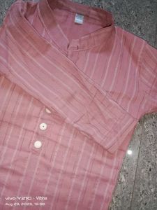 Striped Pink Kurta