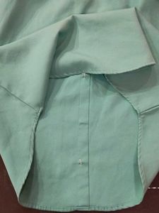 Vintage Turquoise Button-Down Dress