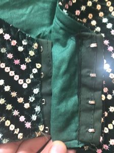 Velvet Readymade Party Blouse