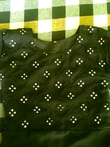 Elegant Black Sheer Sleeve Maxi Dress