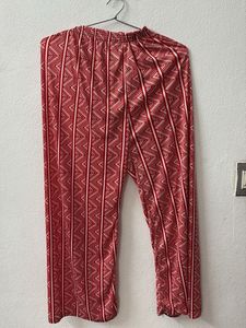 Patterned Red Pants