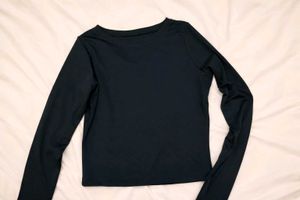 Stylish Black Long Sleeve Top