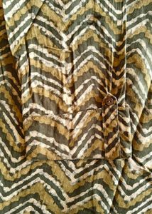 Chevron Print Green Kurta