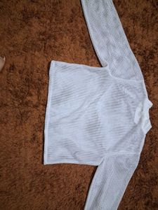 White Mesh Top(negotiable)
