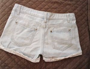 Distressed Denim Shorts