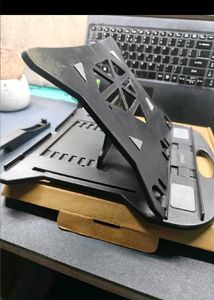 Laptop stand with phone/tablet holder