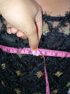 Stiched Kurta Only Black Sequin Work🖤