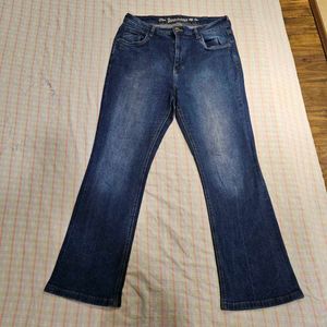 Blue Bootcut Jeans