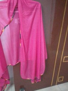 Pink Embellished Dupatta