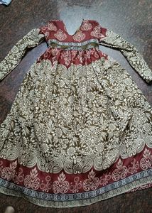 Beautiful Alia Cut V Neck Gown