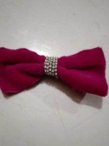 Cute Pink Bow Hair Accessory