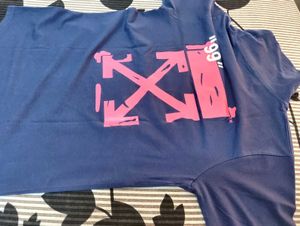 Navy Blue Trendy Backprint Tee