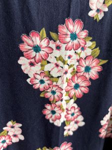 Cold shoulder top with floral prints