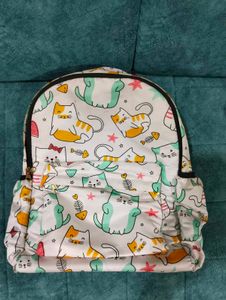 Cute Cartoon Cat Print Backpack