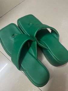 Cute Green Slippers