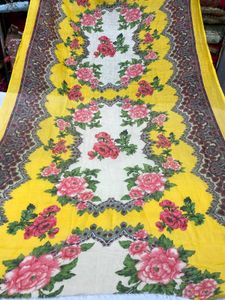 Pure Cotton Floral And Digital All Over Suit