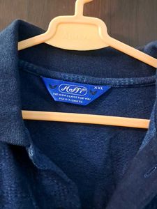 Blue Patterned Polo Shirt