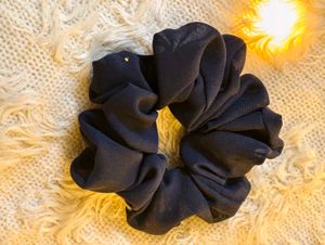 Chic dark blue Scrunchie