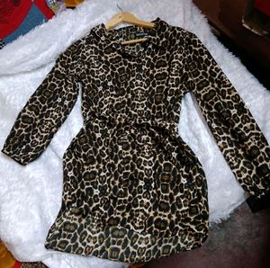Women Leopard Print Dress 💗