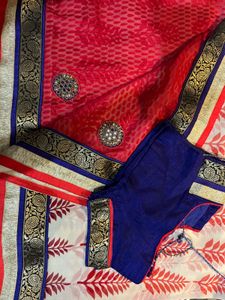 Elegant Red Saree