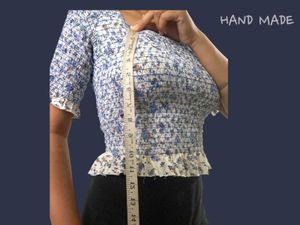 Floral Smocked Peplum Top