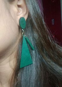 Green 💚 Colour Earrings