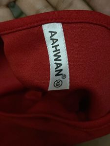 Red Drawstring One Piece