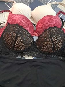 combo Of Four Imported Fabric Bra N Panty