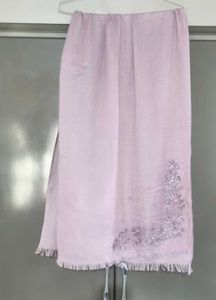 Embroidered Cotton Scarf