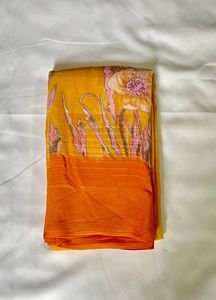 Floral Print Saree