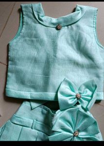 Cute Aqua Skirt &amp; Top Set completely new