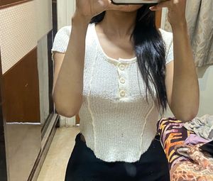Beige Corset Top