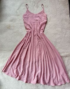 Asymmetrical Baby Pink Dress