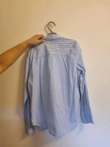 Blue White Striped Shirt