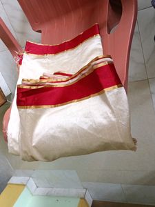 New Cream Saree