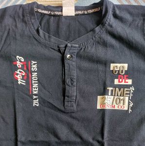 Navy Blue Jean With T Shirt