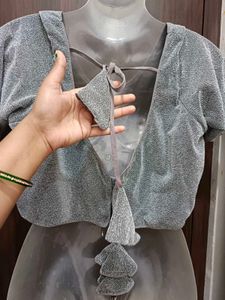 Beautiful Silver Blouse