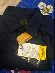 WROGN Navy Regular Fit Shirt - Size M
