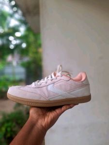 Pink Suede Sneakers
